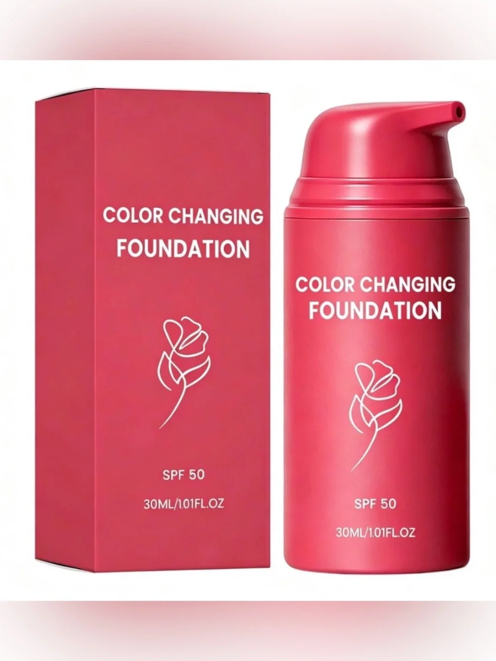 NIB Smooche Color Changing Foundation Korean Beauty SPF 15